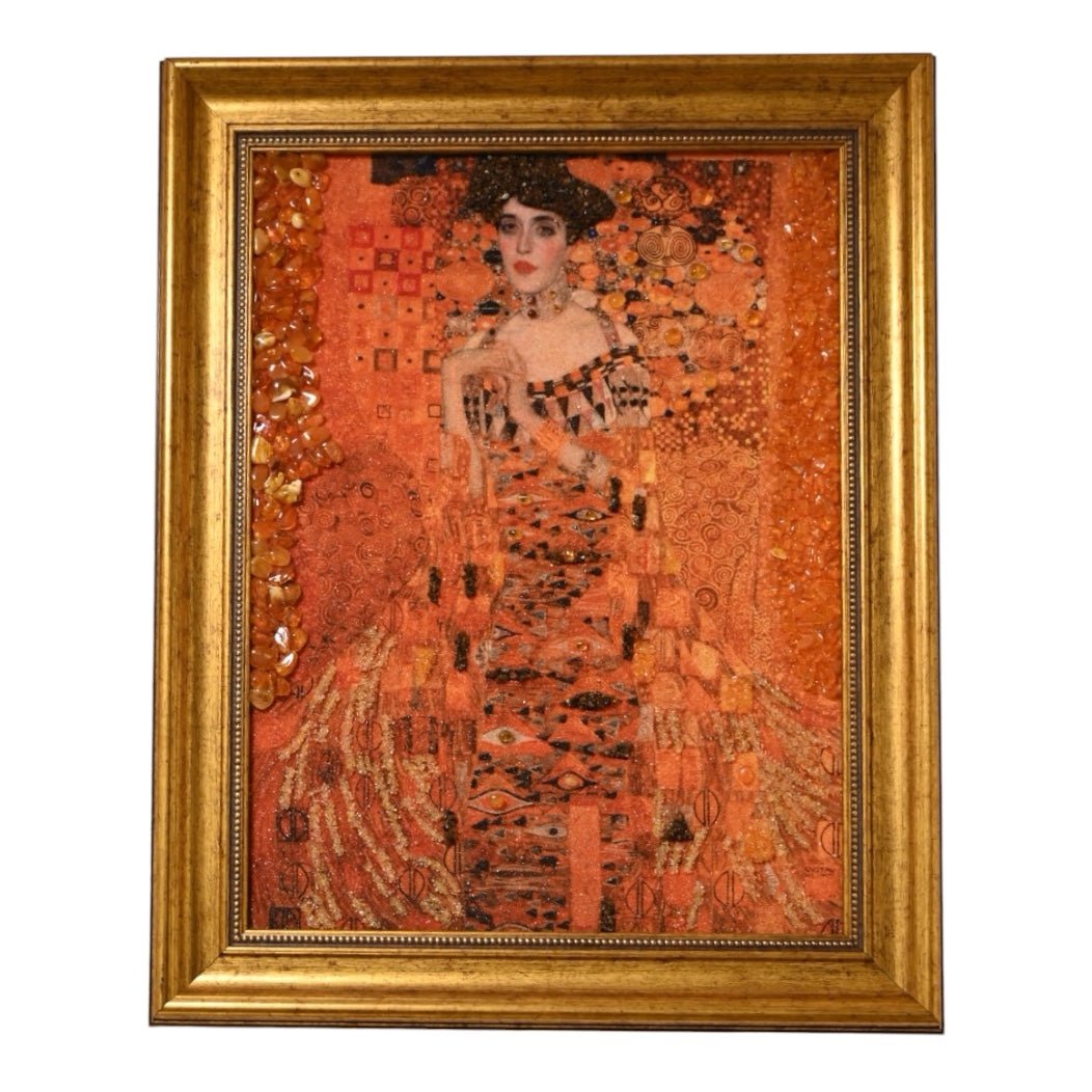 1 Bernstein - Bild mit Rahmen „Klimt“ - CrystalScents