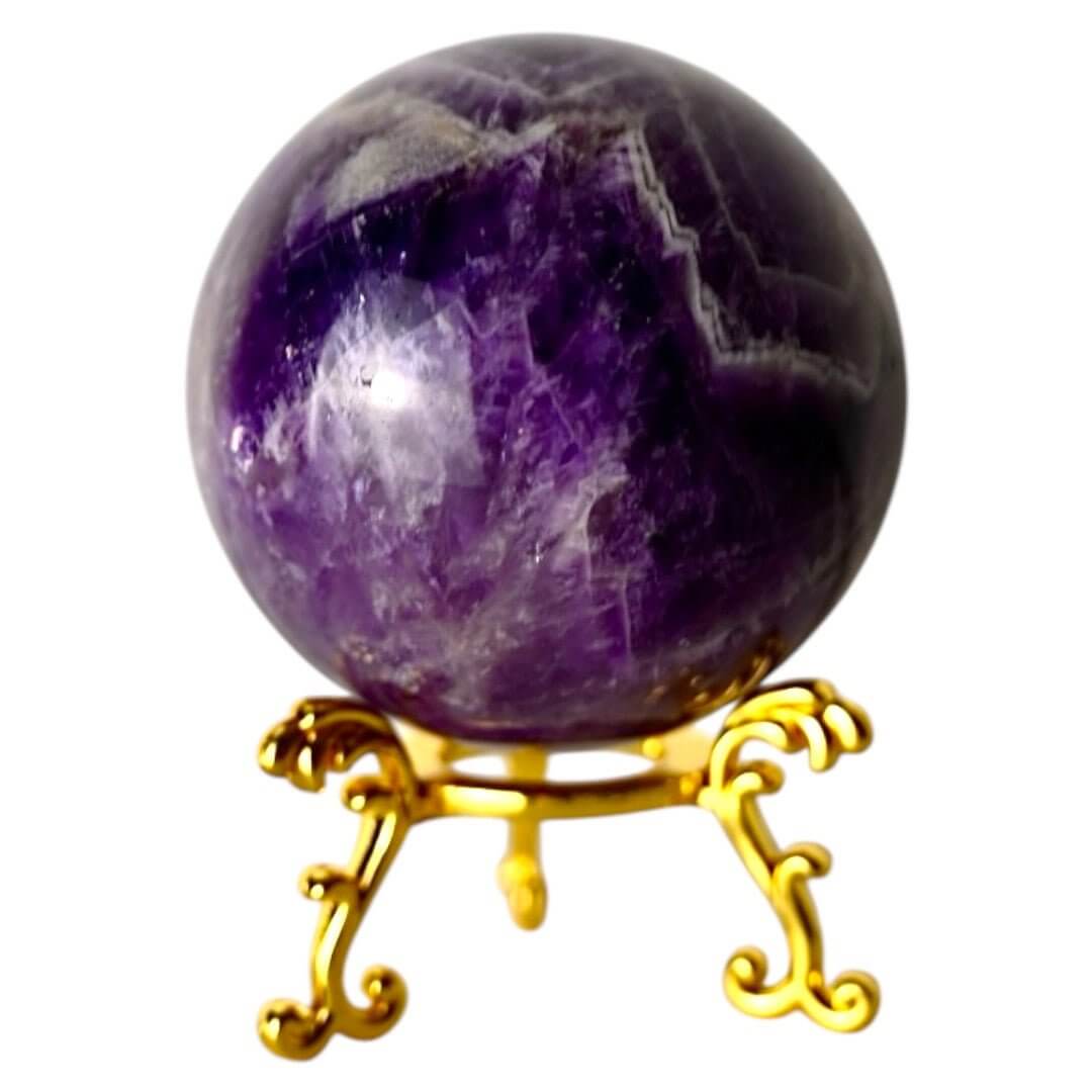 Amethyst Kugel – Tiefviolette Edelsteinkugel für Ruhe & Ausgeglichenheit
