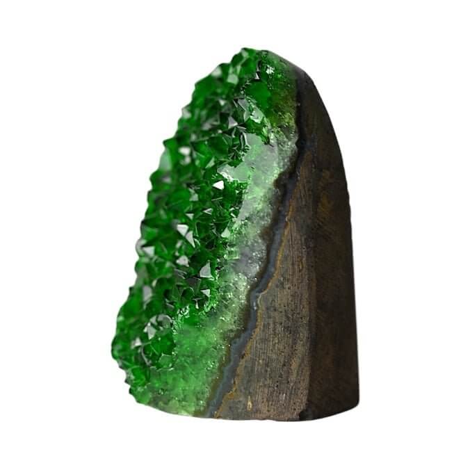 Funkelnde grüne Amethystdruse – Strahlendes Wohnhighlight