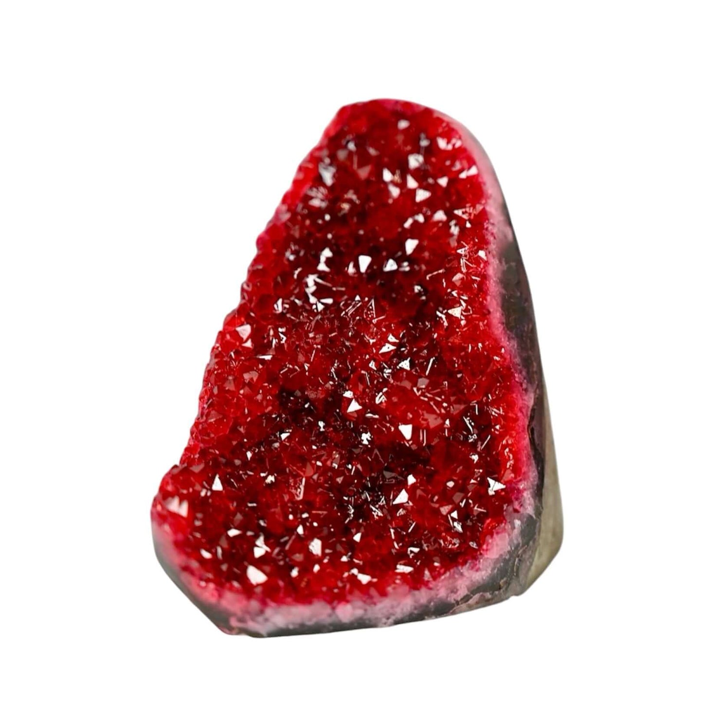 Funkelnde rote Amethystdruse – Strahlendes Wohnhighlight