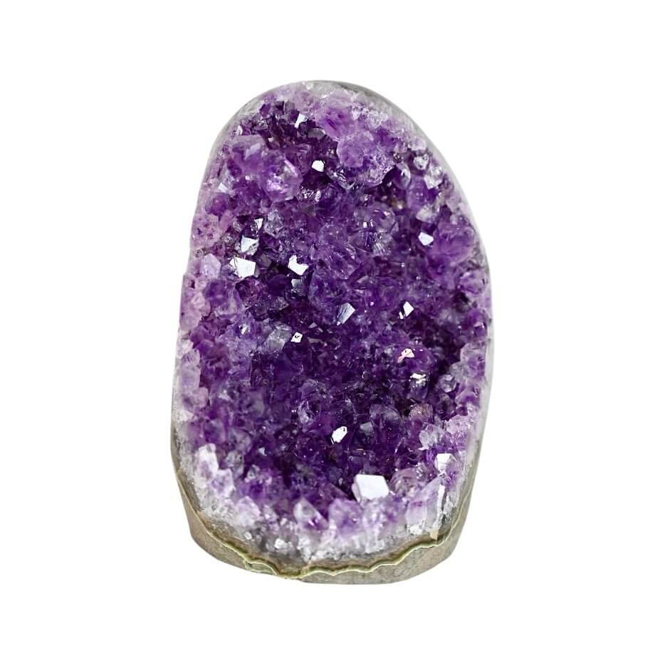 Glitzernde Amethystdruse – Tiefe violette Kristalle