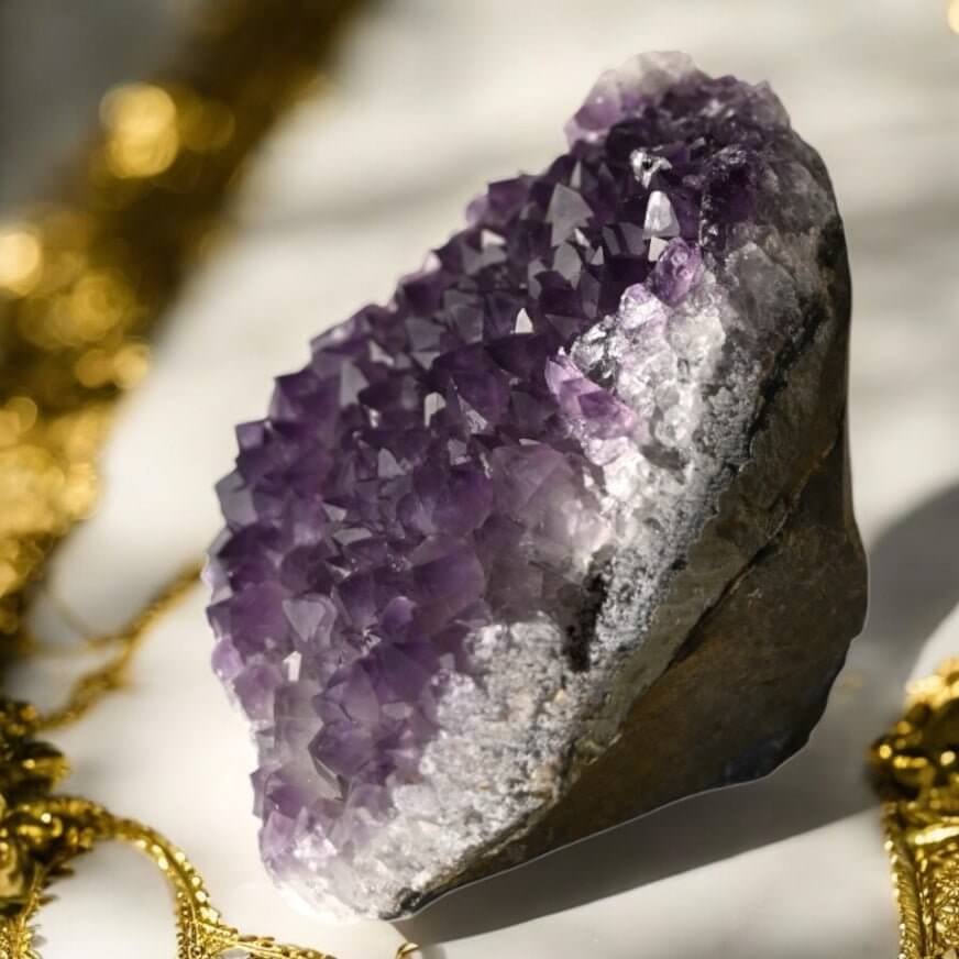 Amethystdruse dunkel – Mystische Energiequelle