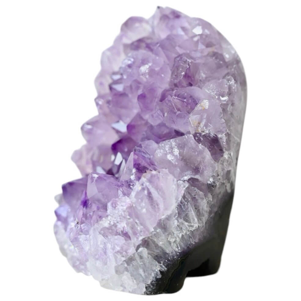 Amethystdruse mit Glitzerkristallen – Edler Blickfang
