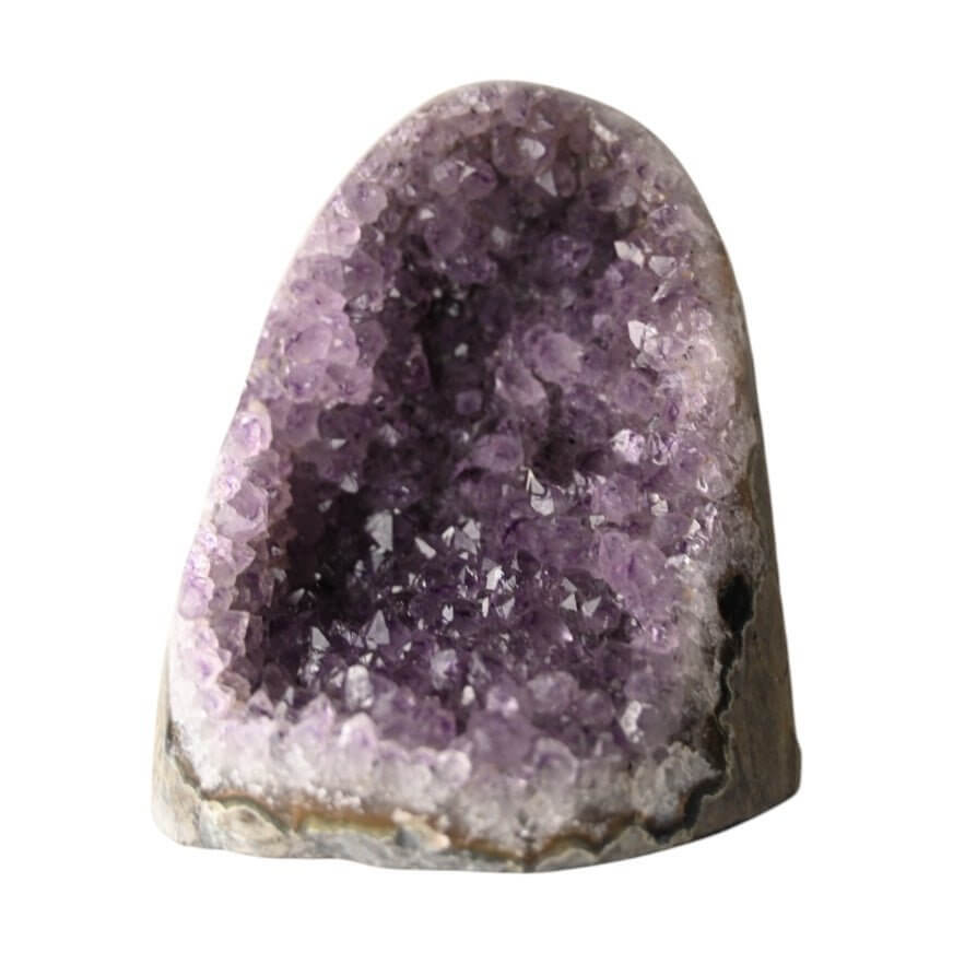 Amethystdruse mit glitzernden Spitzen – Majestätisches Naturkunstwerk