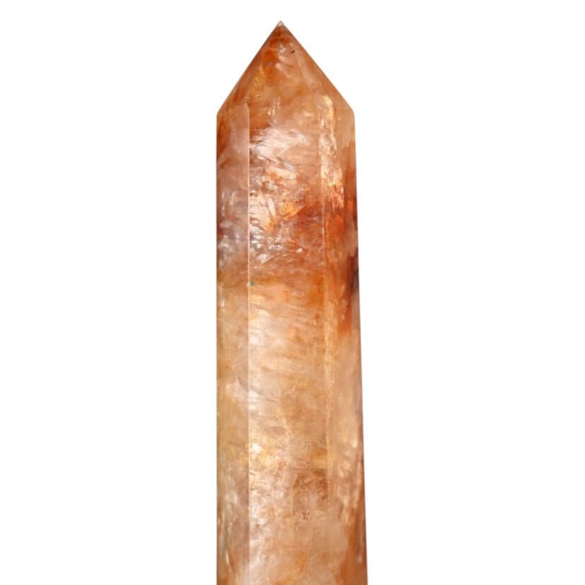 Feuerquarz-Obelisk – kraftvolles Highlight für Energie, Mut und innere Stärke