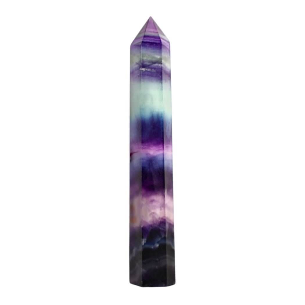 Fluorit Obelisk – harmonische Farbmischung