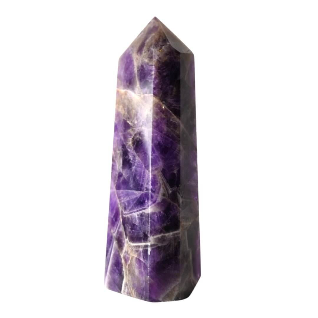Großer Amethyst Obelisk - Tiefviolette Kraft
