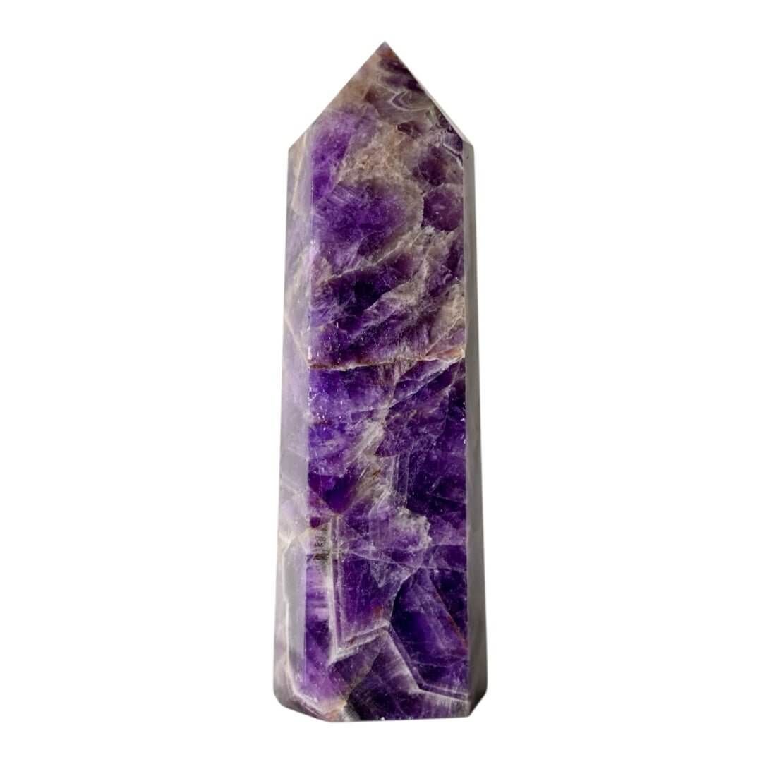 Großer Amethyst Obelisk - Tiefviolette Kraft
