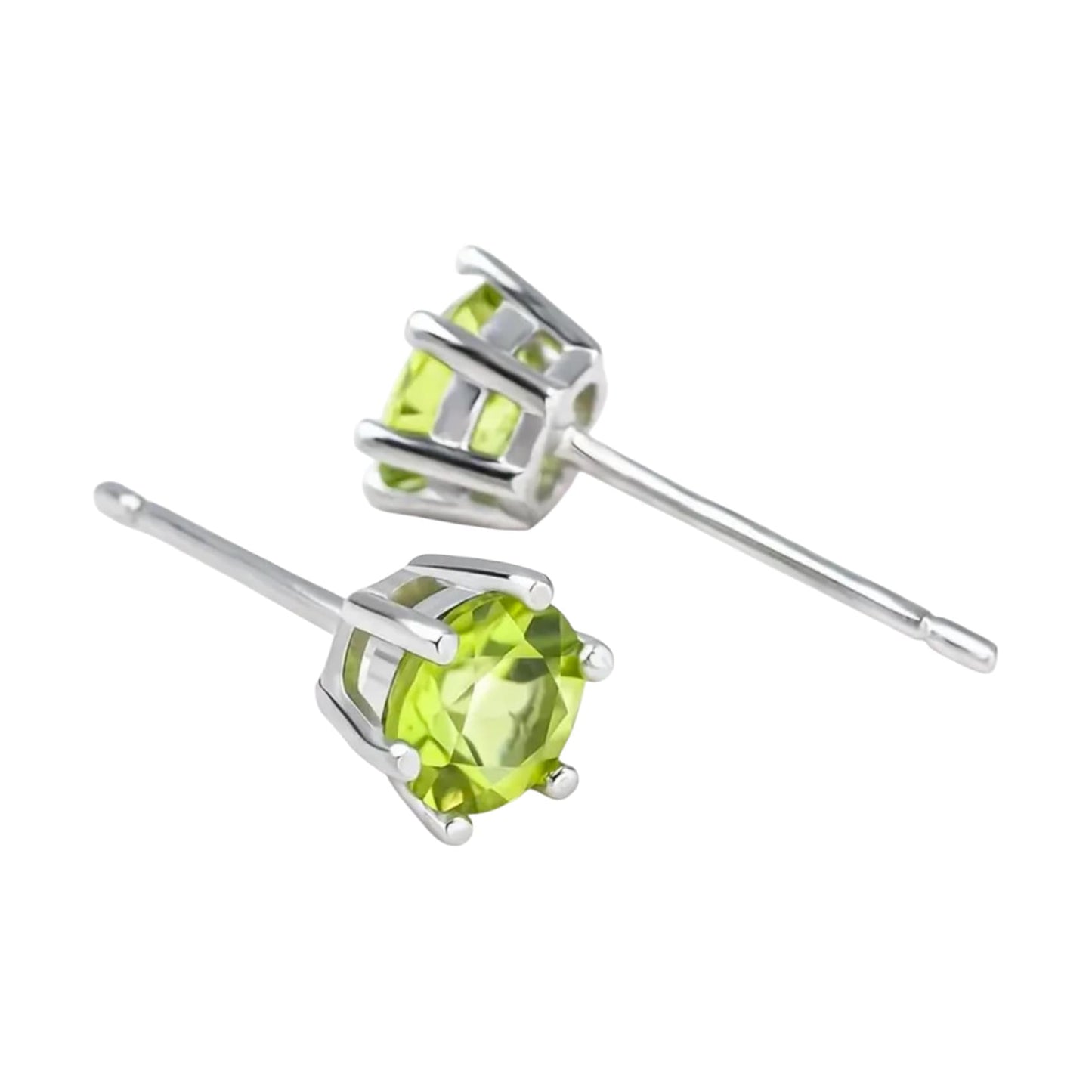 Peridot - 925er Silber Ohrringe
