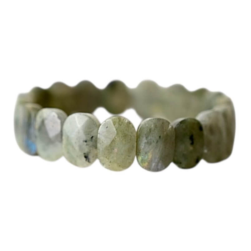 Facettiertes Sunset-Labradorit Armband - Ein natürlicher Hingucker