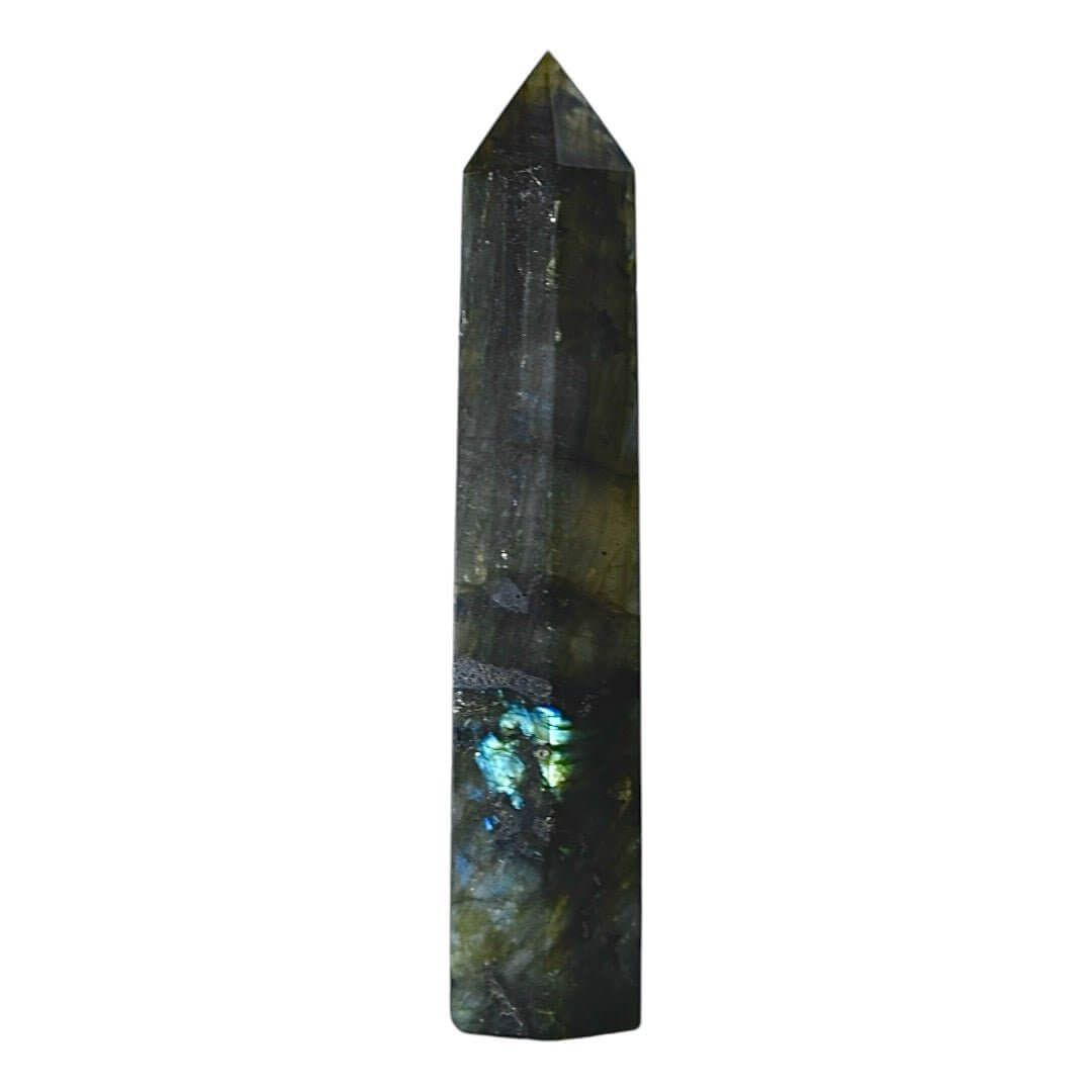 Labradorit Obelisk – mystischer Edelstein für Inspiration und Selbstvertrauen