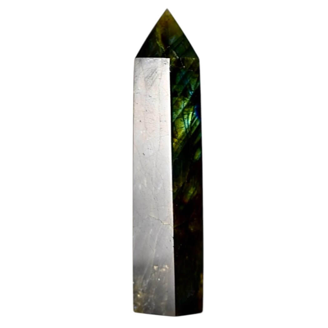 Labradorit Obelisk – leuchtende Blauschimmer für Inspiration und Ruhe