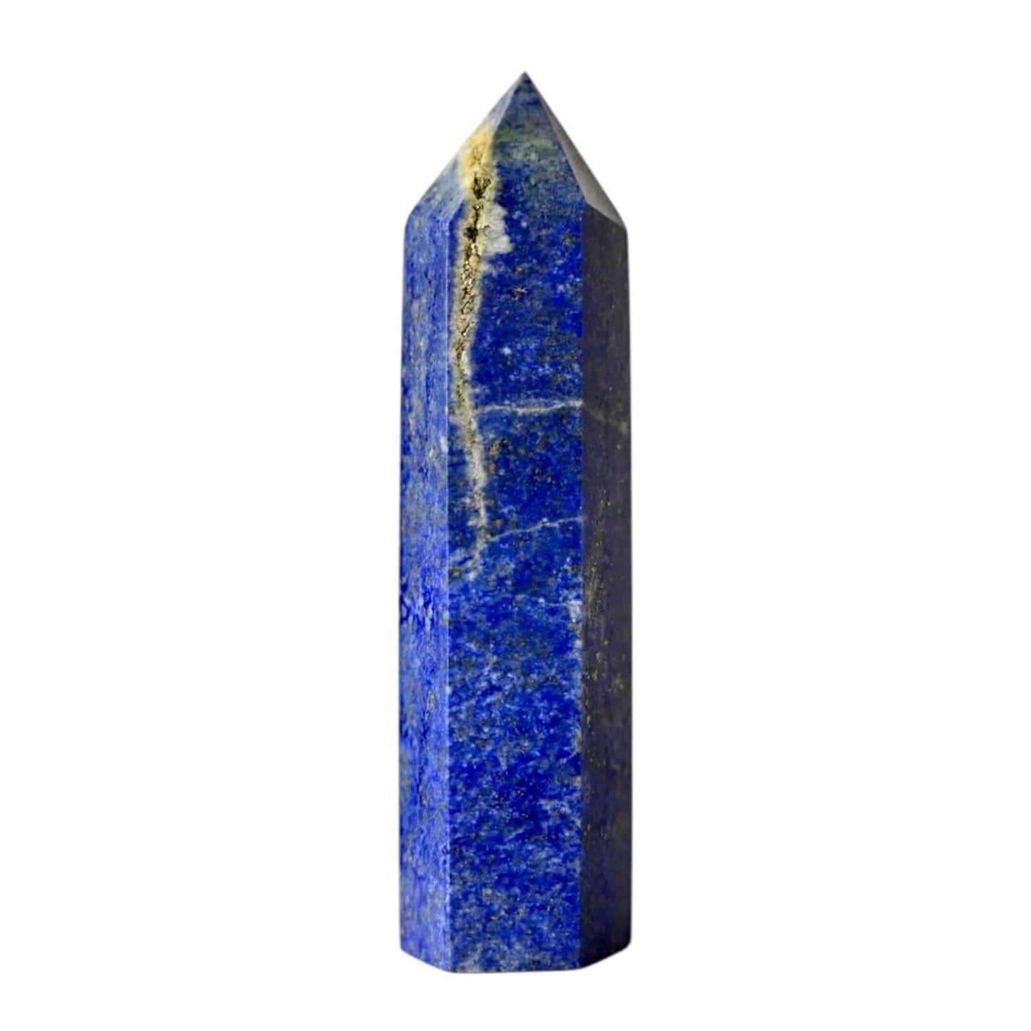 Lapislazuli Obelisk – edler Stein mit schimmernden Goldadern