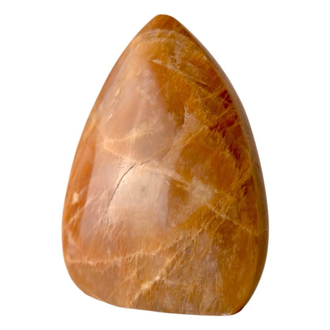 Orange Mondstein Freiform – harmonische Farbspiele für Gelassenheit