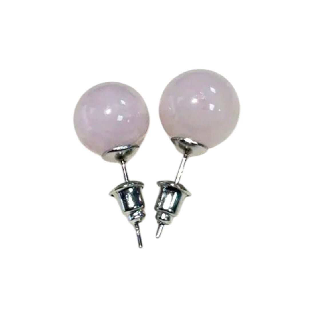 Ohrstecker mit Rosenquarz-Kugel– dezenter Akzent für jeden Look