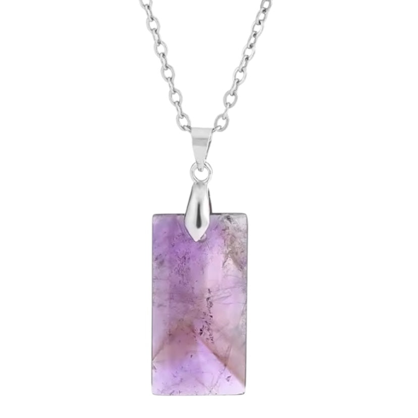 Amethyst – Silberne Kette