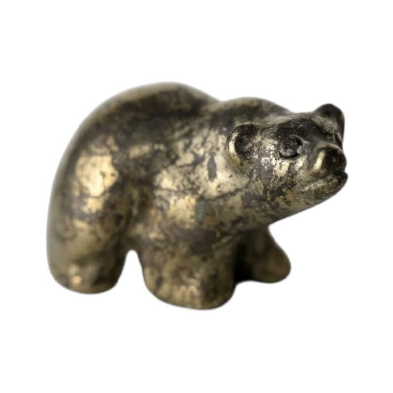 Pyrit-Bär – Kraftvolles Naturjuwel mit metallischem Glanz