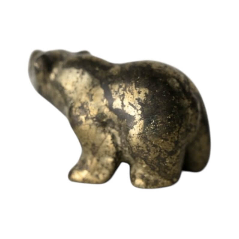 Pyrit-Bär – Kraftvolles Naturjuwel mit metallischem Glanz