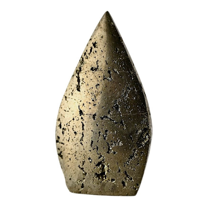 Pyrit Flamme – Strahlendes Kristallobjekt mit metallischem Glanz