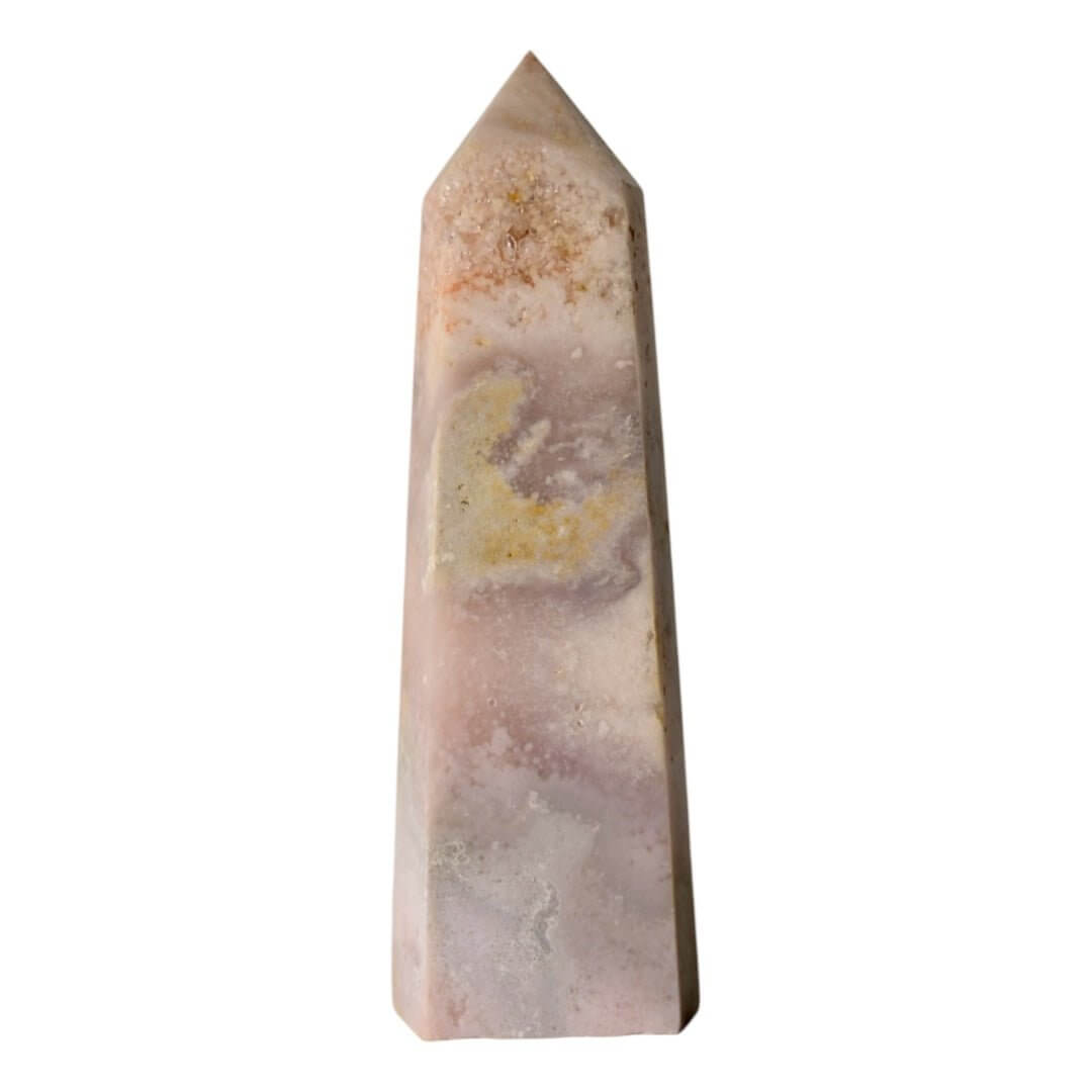 Rosa Amethyst Obelisk - Kraftvolles Highlight in sanften Tönen