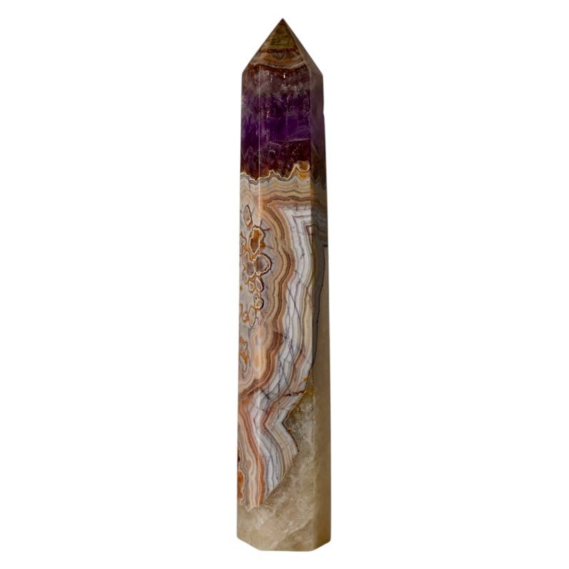 Amethyst - Achat Obelisk - CrystalScents
