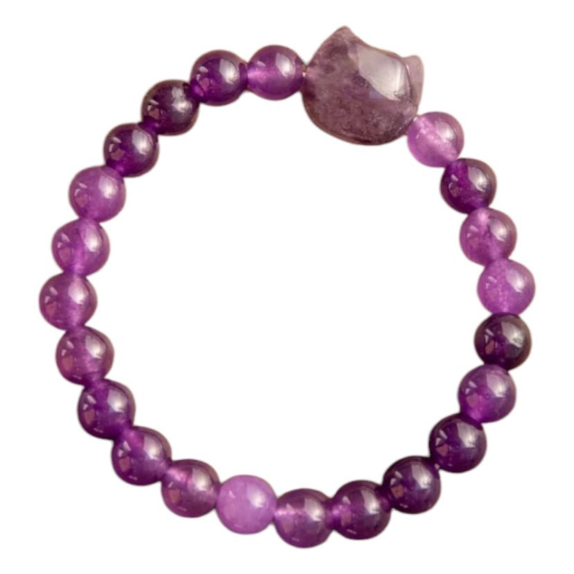 Amethyst Armband mit Katze - CrystalScents