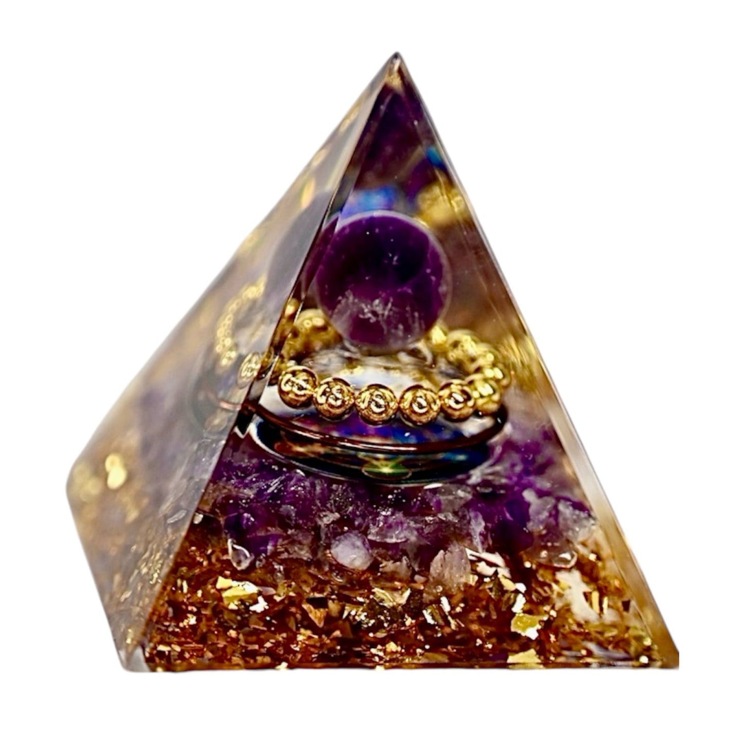 Amethyst Orgonit Pyramide - CrystalScents