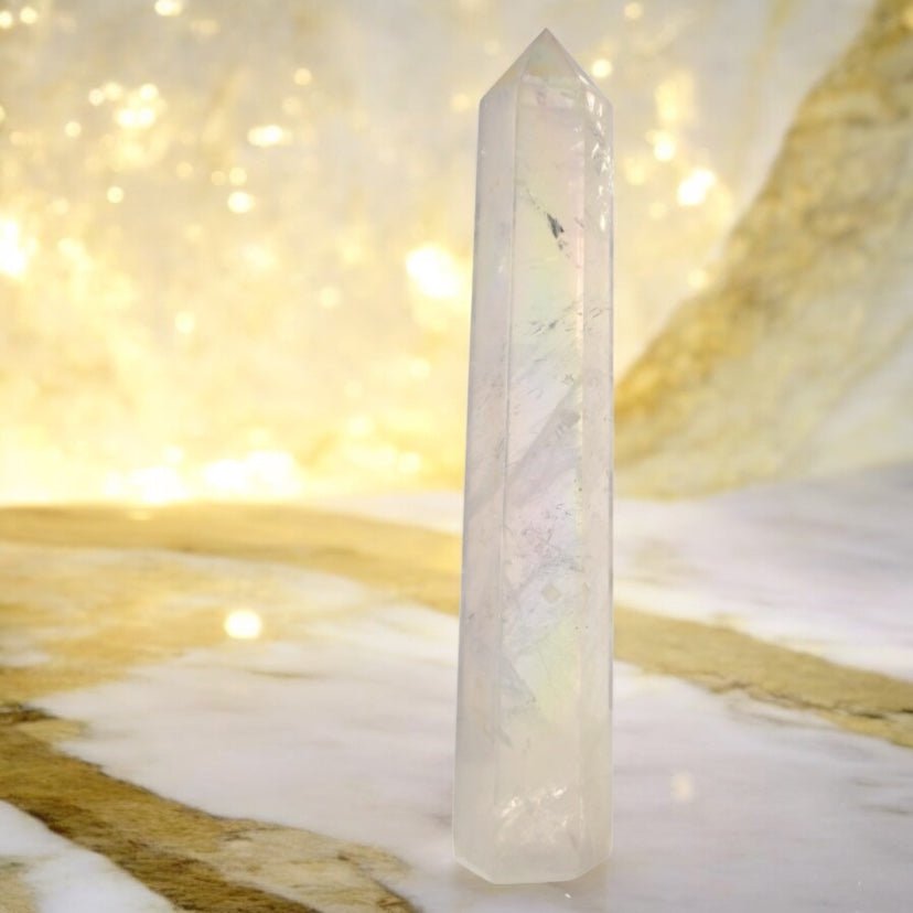 Aura Bergkristall Obelisk - CrystalScents