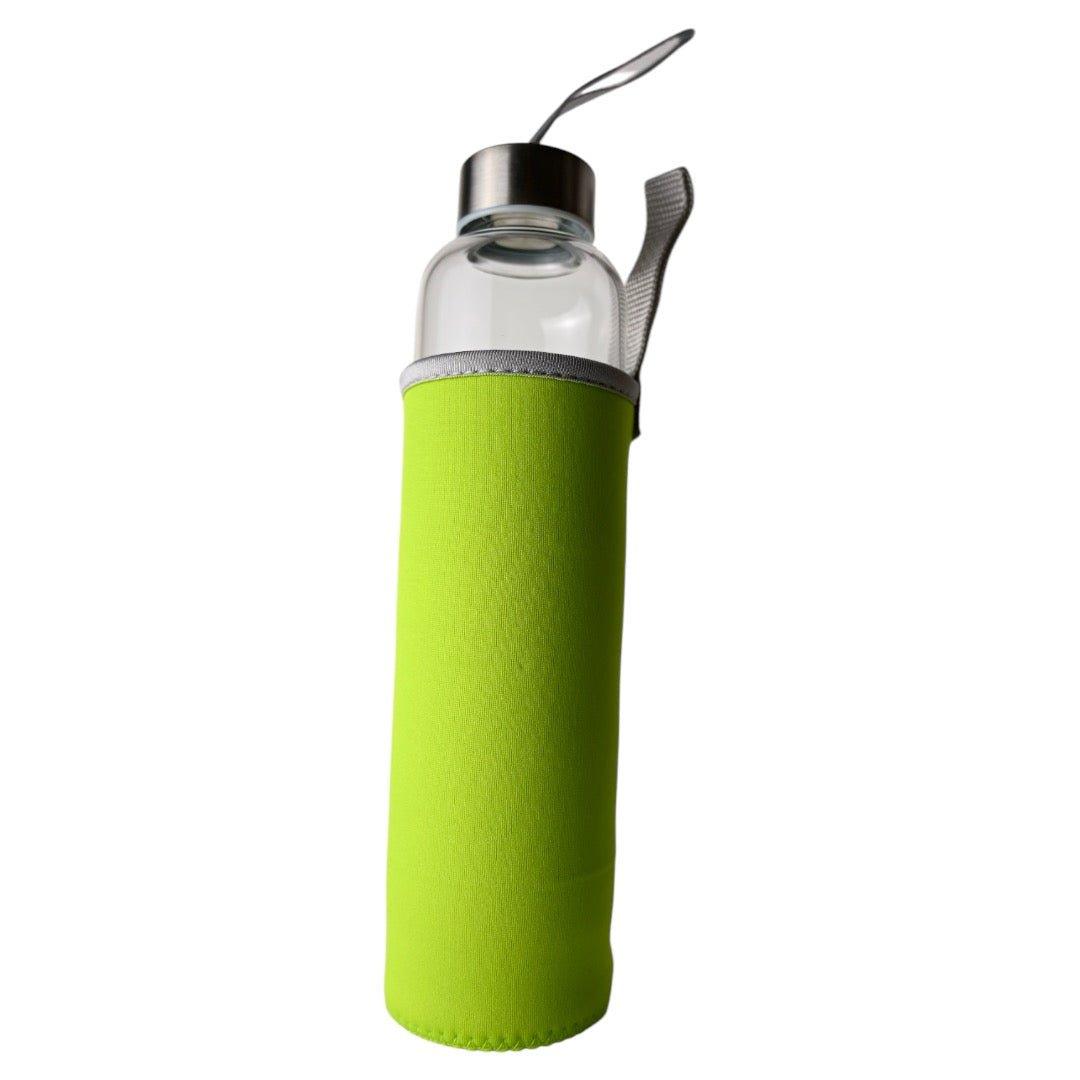 Aventurin Flasche mit grünem Thermoschutz - CrystalScents
