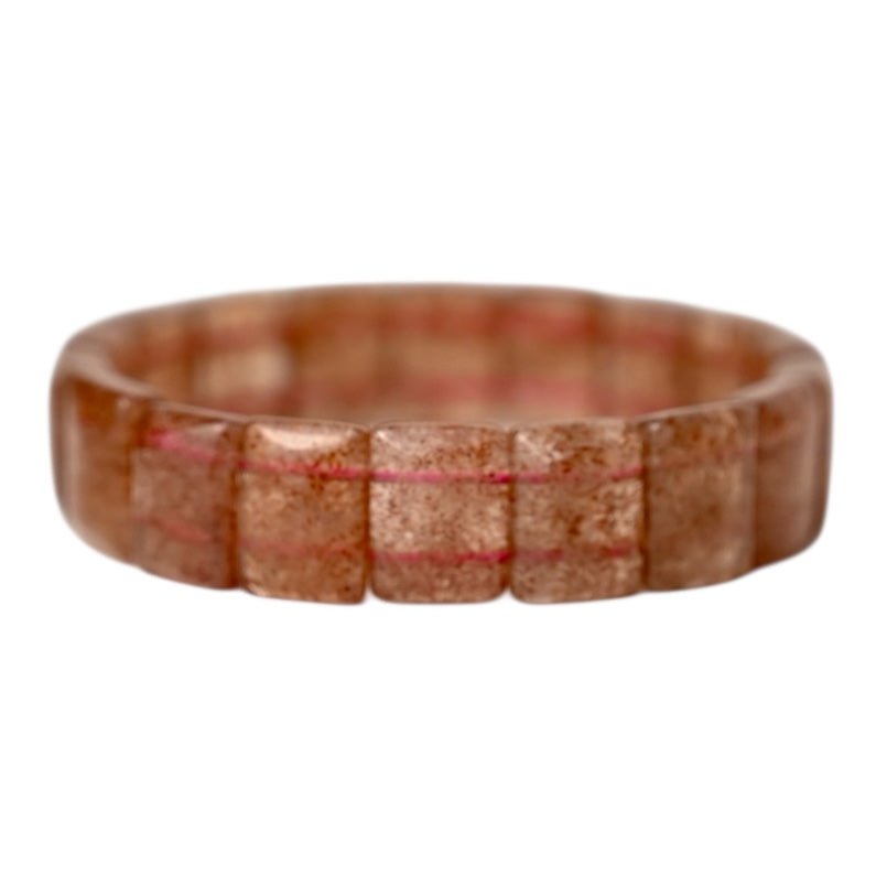 Breites Erdbeerquarz Armband - CrystalScents