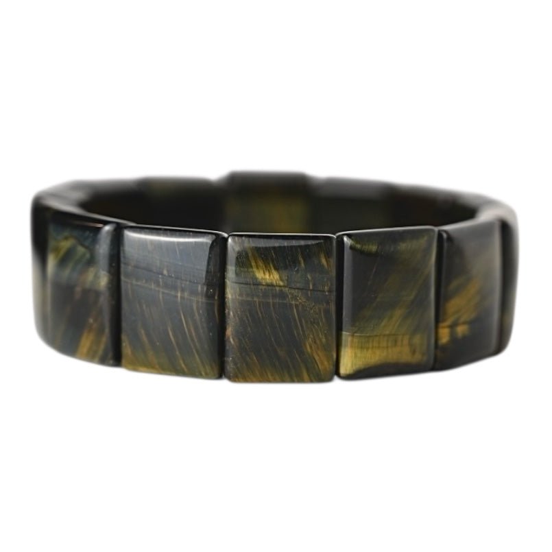 Breites Falkenauge Armband - CrystalScents