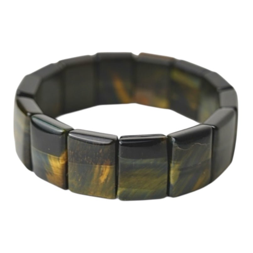 Breites Falkenauge Armband - CrystalScents