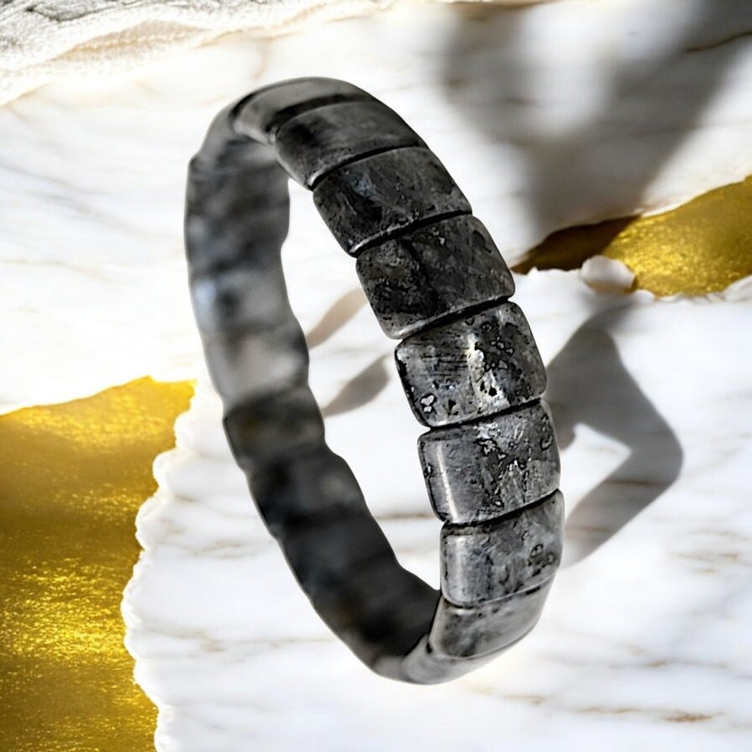 Breites Labradorit Armband - CrystalScents