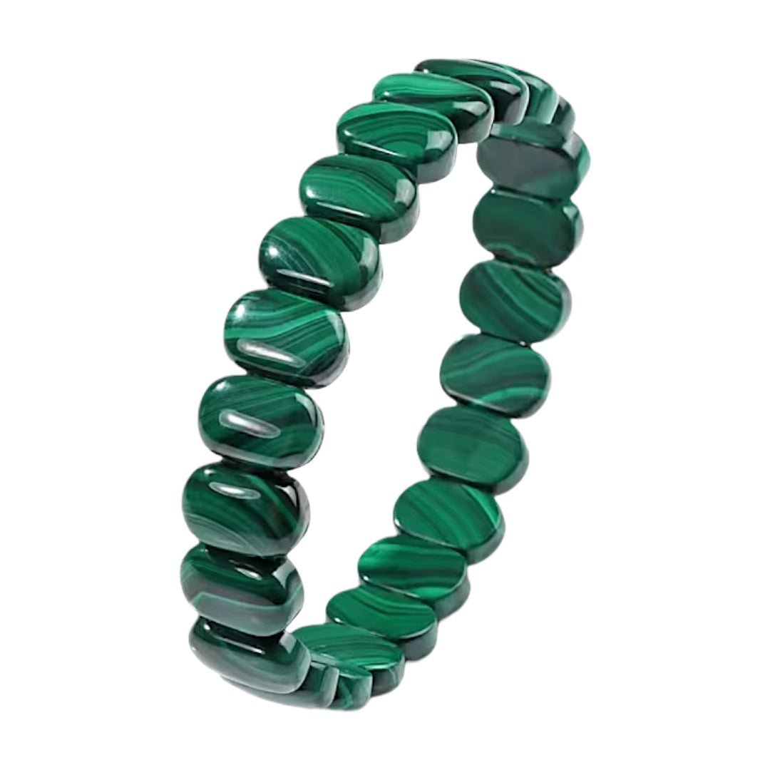 Breites Malachit Armband - CrystalScents