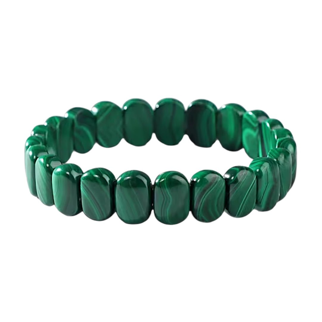 Breites Malachit Armband - CrystalScents