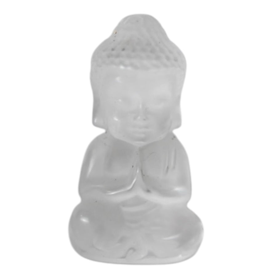 Buddha Figur aus Bergkristall - CrystalScents