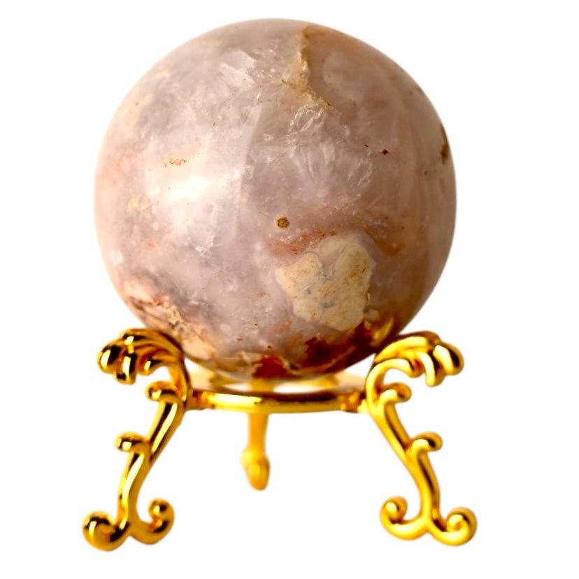 Druzy Kirschblütenachat Kugel - CrystalScents