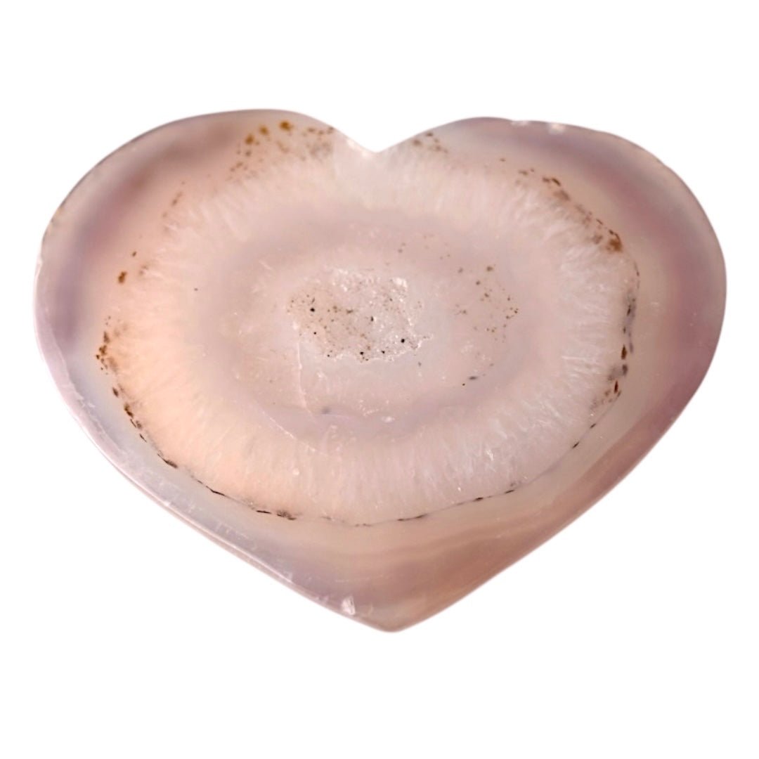 Druzy rosa Achat Herz - CrystalScents