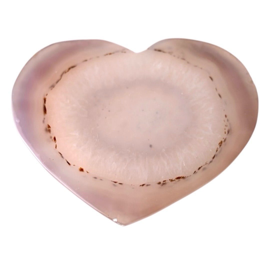 Druzy rosa Achat Herz - CrystalScents