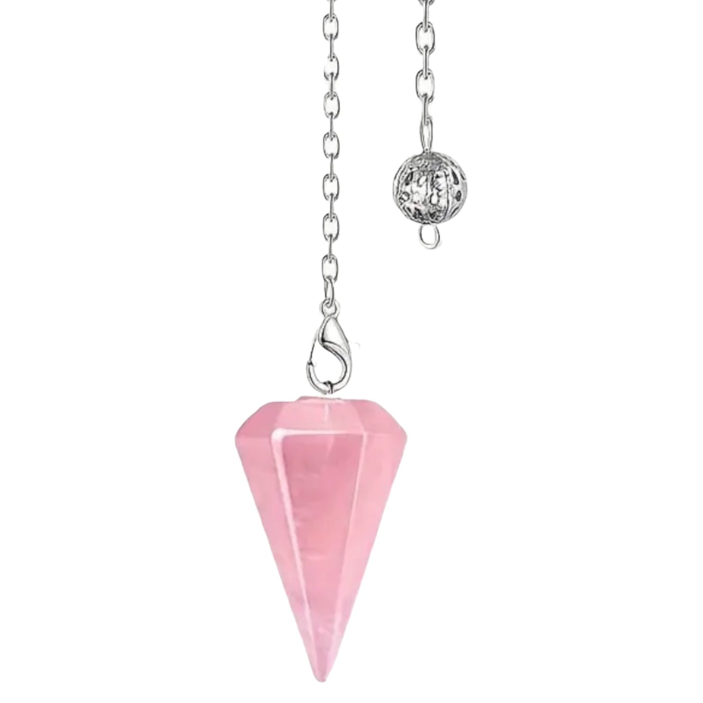 Edelstein Pendel; Rosenquarz - CrystalScents