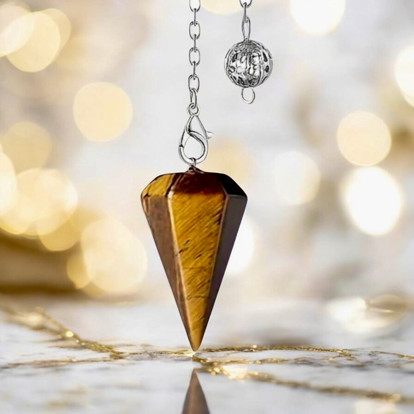 Edelstein Pendel; Tigerauge - CrystalScents