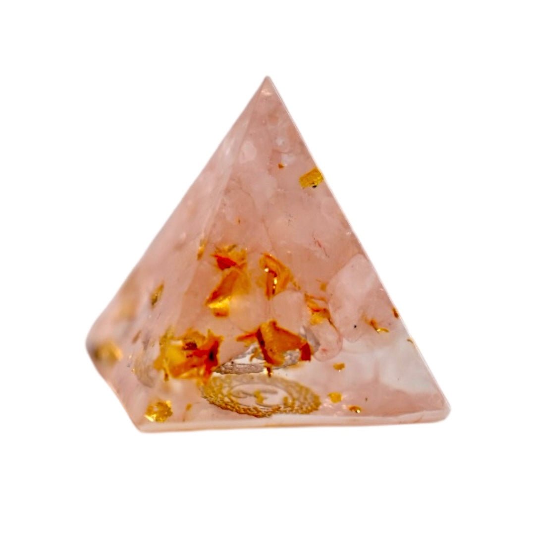 Edelstein Pyramide Rosenquarz - CrystalScents