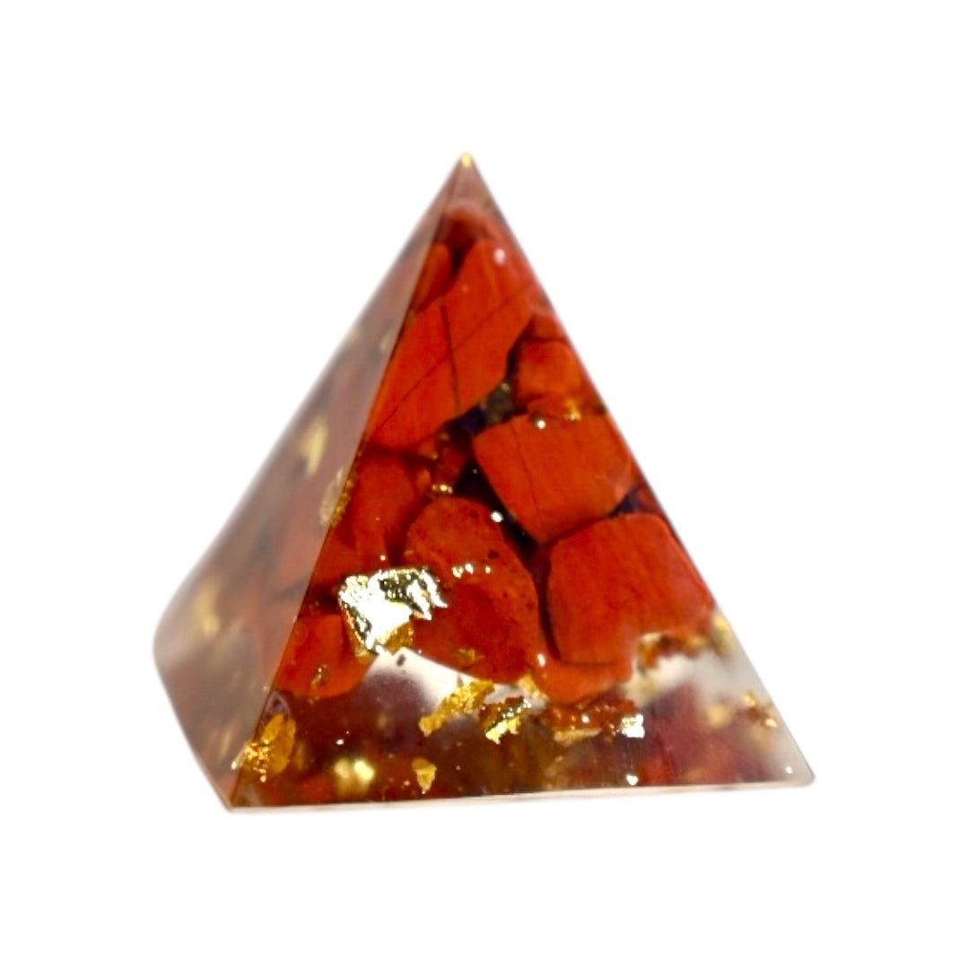 Edelstein Pyramide Roter Jaspis - CrystalScents