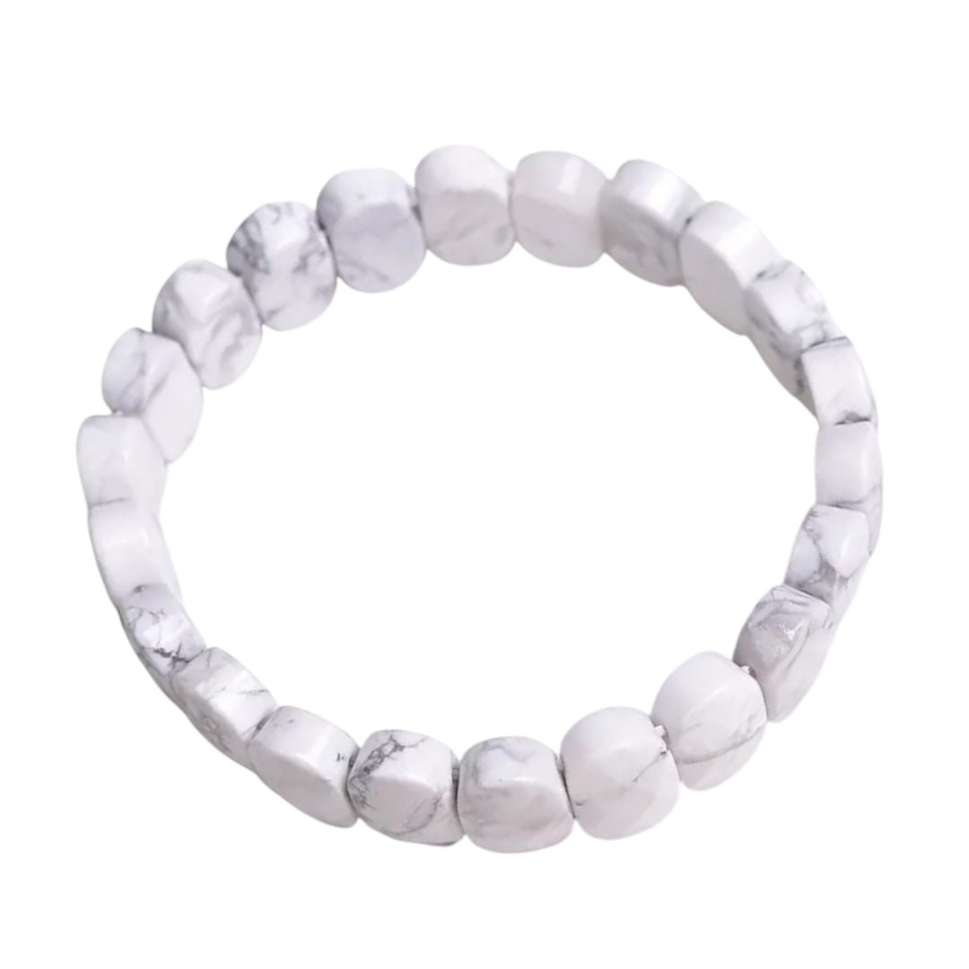 Facettiertes Howlit Armband - CrystalScents