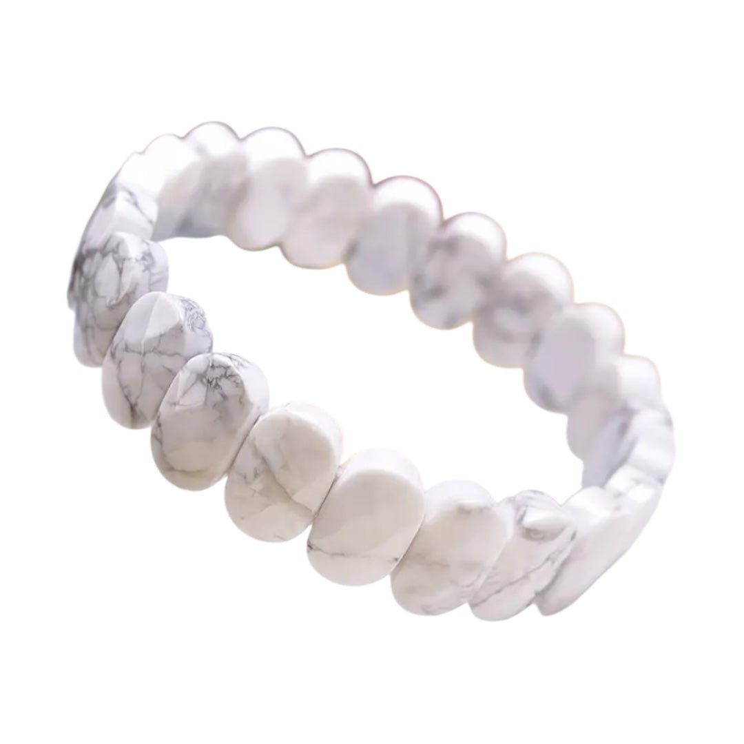 Facettiertes Howlit Armband - CrystalScents