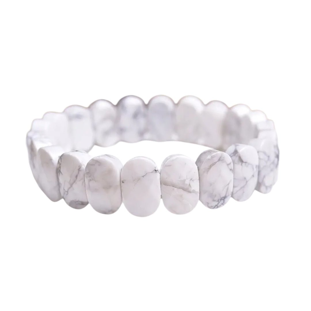 Facettiertes Howlit Armband - CrystalScents