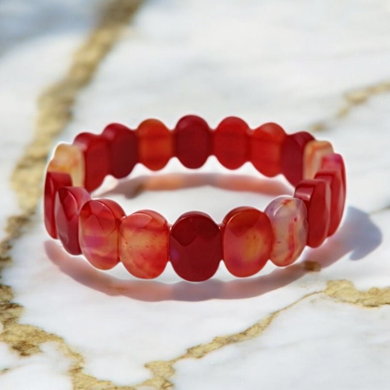 Facettiertes Karneol Armband - CrystalScents