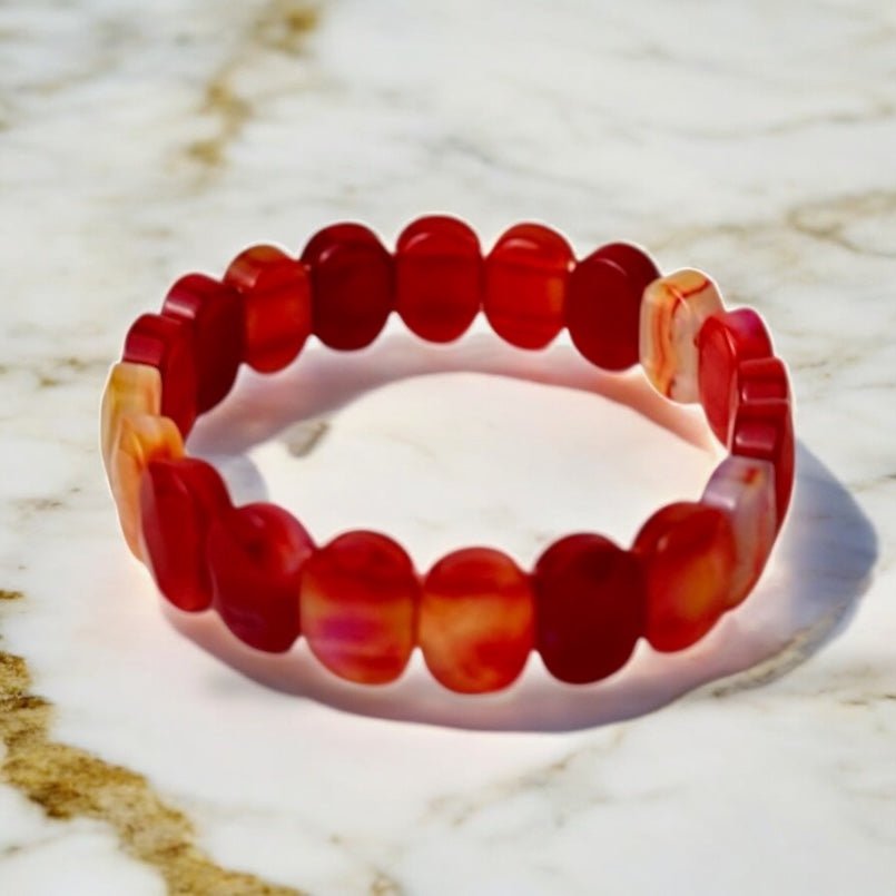 Facettiertes Karneol Armband - CrystalScents