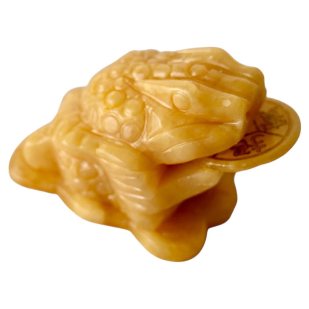 Frosch aus gelber Jade - CrystalScents