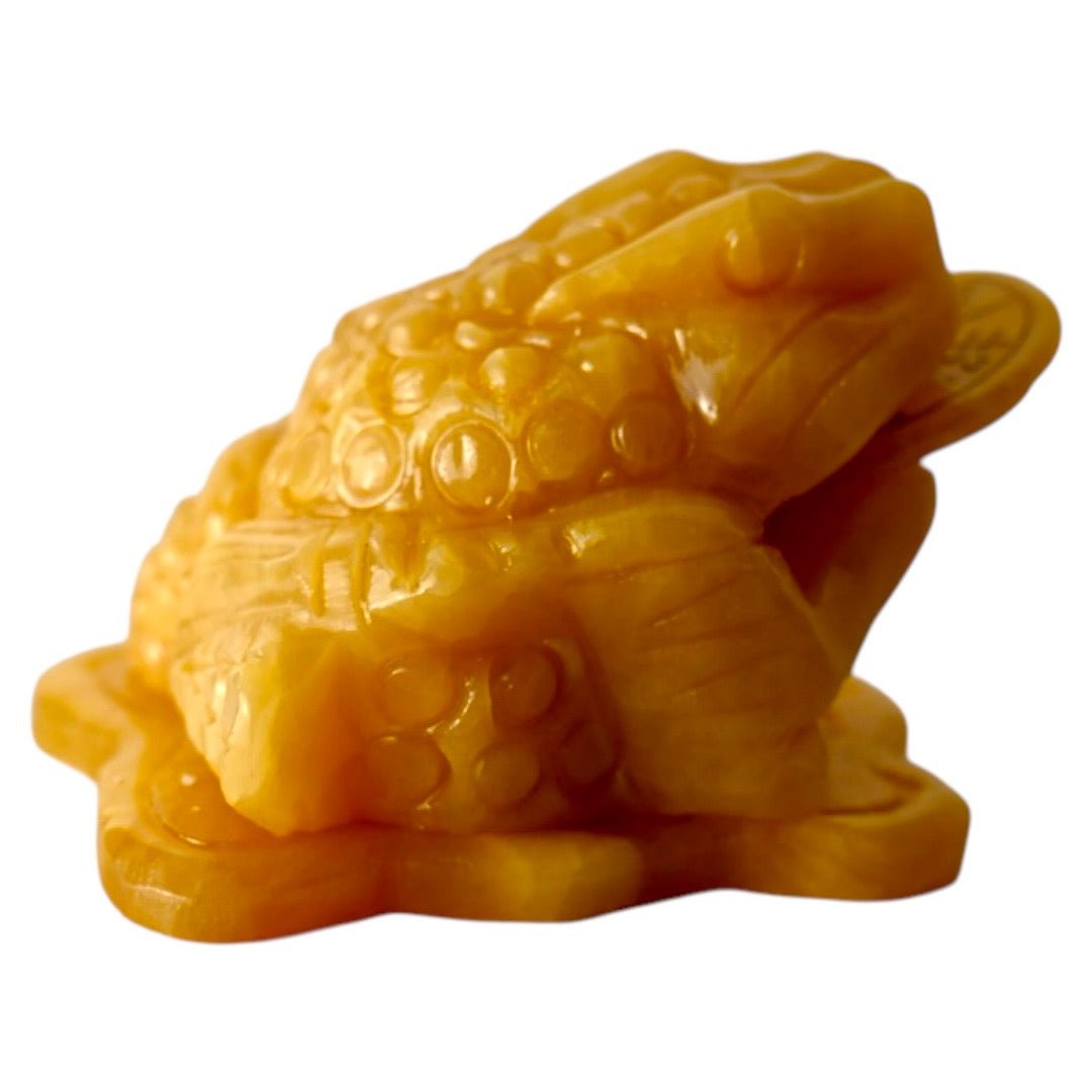 Frosch aus gelber Jade - CrystalScents